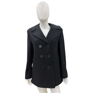 NEW STERLINGWEAR Anchor Collection Pea Coat Women’s Size 8 in Black